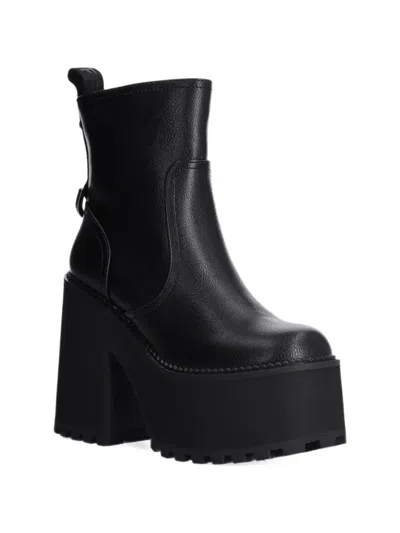 Buffalo Aspha Platform Boots In Black