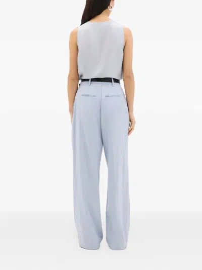 Another Tomorrow Cocoon Silk Top In White