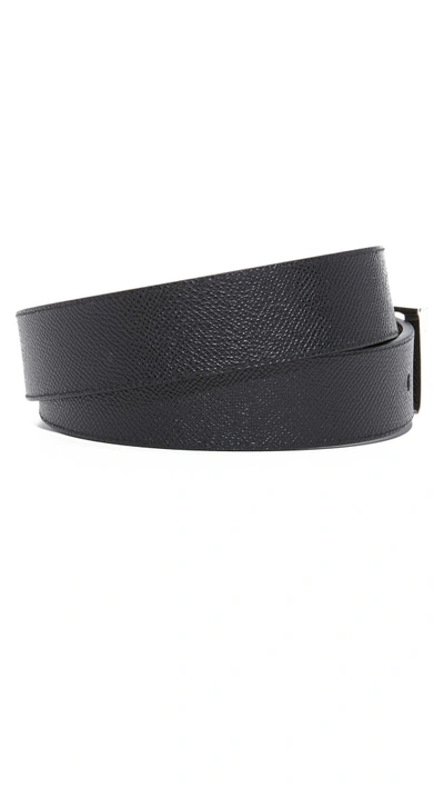 Shop Bally Sasent Reversible Belt In Black/chocolate