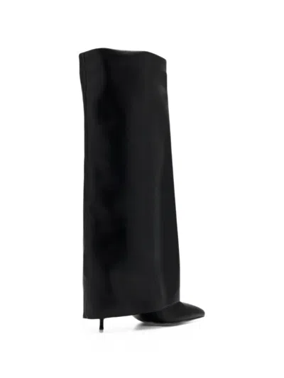 Femme La Eclipse Foldover Boots In Black
