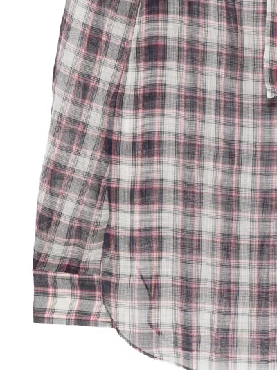 Tibi Check-pattern Shirt In Multi