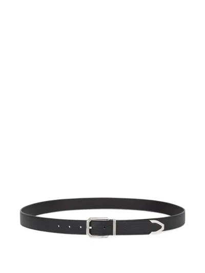 Ferragamo Adjustable Belt In Black