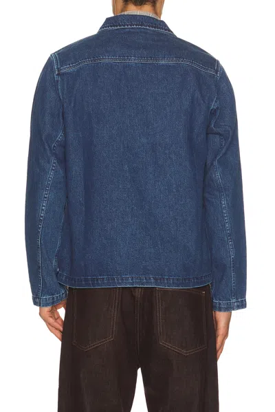 Edmmond Studios Avail Stone-wash Denim Jacket In Blue