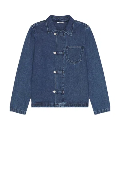 Edmmond Studios Avail Stone-wash Denim Jacket In Blue