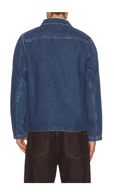 Edmmond Studios Avail Stone-wash Denim Jacket In Blue