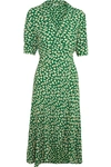 GANNI Dalton floral-print crepe wrap dress