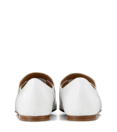 Shop The Row Alys Leather Slippers In White