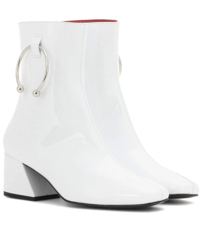 Shop Dorateymur Nizip Leather Ankle Boots In White
