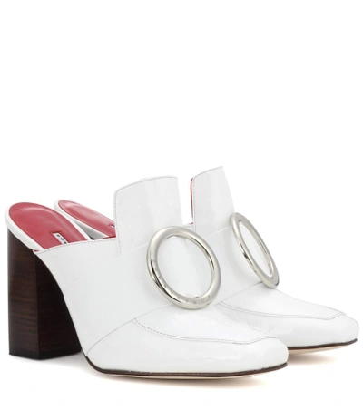Dorateymur Exclusive To Mytheresa.com – Munise Patent Leather Mules In White