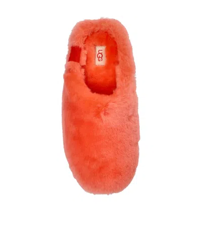 Ugg Logo-stamped Mules In Red