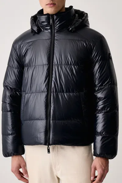 Moose Knuckles Reversible Down Jacket In Black