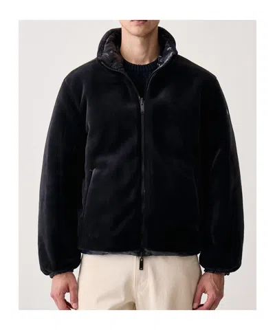 Moose Knuckles Reversible Down Jacket In Black
