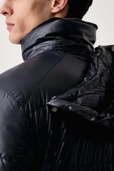 Moose Knuckles Reversible Down Jacket In Black