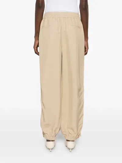 Co Side-zip Elasticated Trousers In Neutral