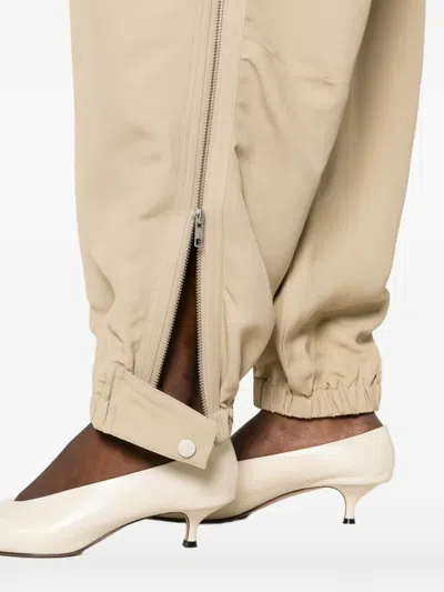 Co Side-zip Elasticated Trousers In Neutral