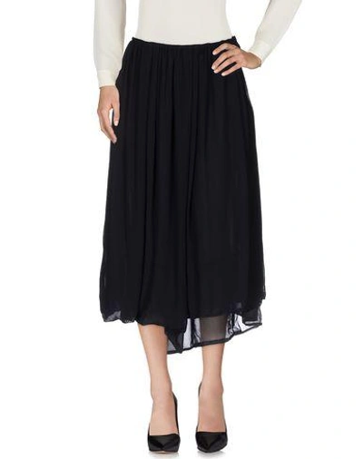 Comme Des Garçons 3/4 Length Skirt In Dark Blue