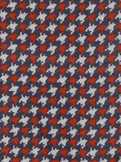 HOUNDSTOOTH-PATTERN SCARF