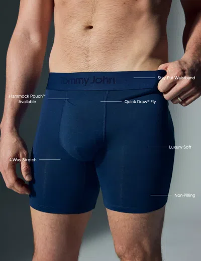 Tommy John Men's Second Skin Mid-length Boxer Brief 6