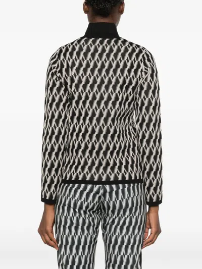 Colmar Jacquard-pattern Half-zip Sweater In Multi