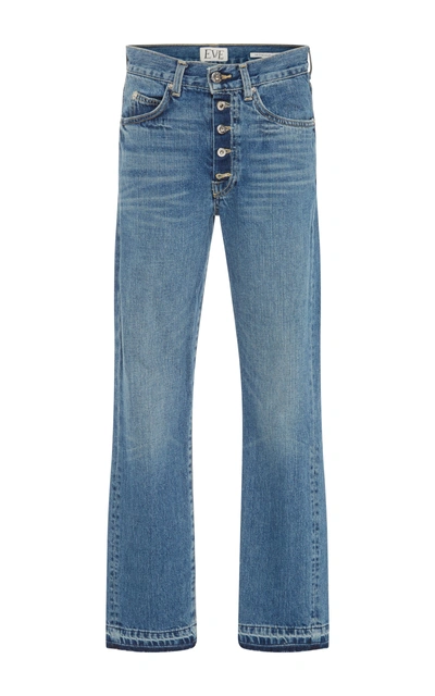 Eve Denim Silver Bullet Mid-rise Straight-leg Jeans