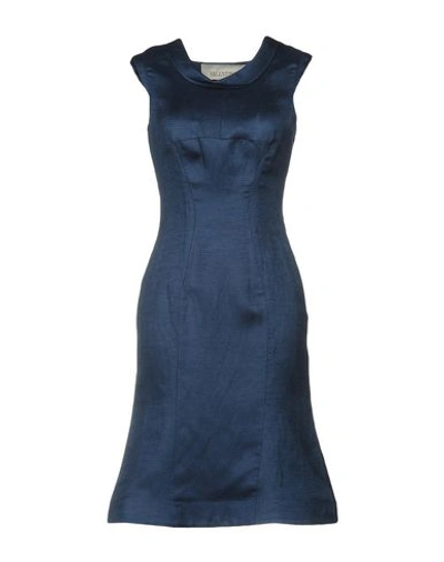Valentino Knee-length Dress In Slate Blue