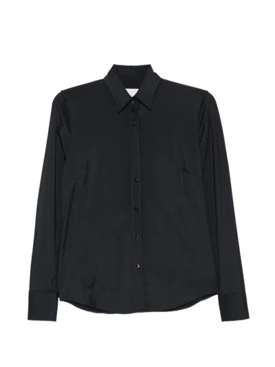 Xacus Black Regular Solid Shirt In Animal Print
