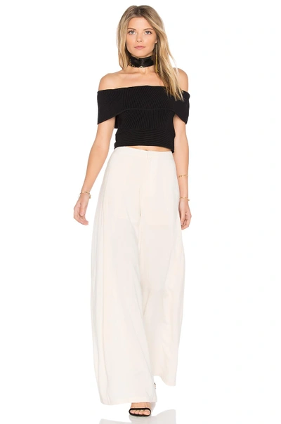 Shop Endless Rose Pleated Pants In Ivory