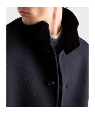 Prada Cashmere Blouson Jacket In Blue