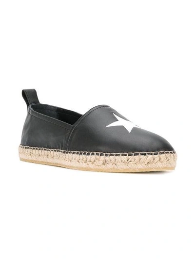 Shop Givenchy Espadrilles Mit Stern-print In Black