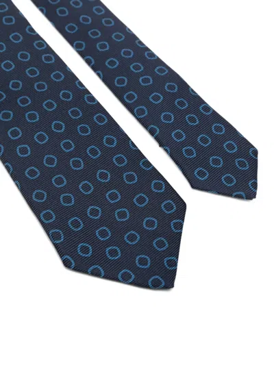 Kiton Geometric-print Tie In Multi