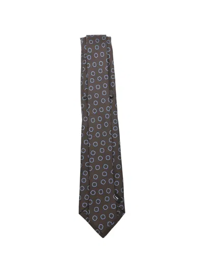 Kiton Geometric-pattern Tie In Multi