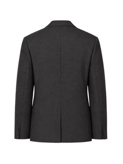 Plan C Single-breasted Blazer In Gray