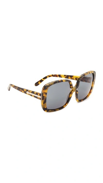 Karen Walker Marques Sunglasses In Crazy Tort Gold/g15 Mono