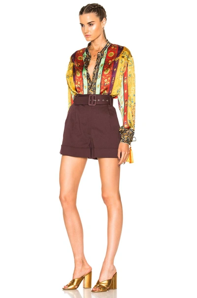 Shop Etro Saffron Shirt In Multi