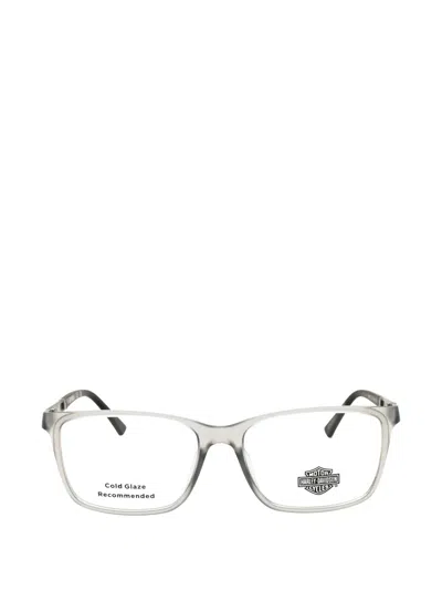 Harley-davidson Rectangle-frame Glasses In Gray