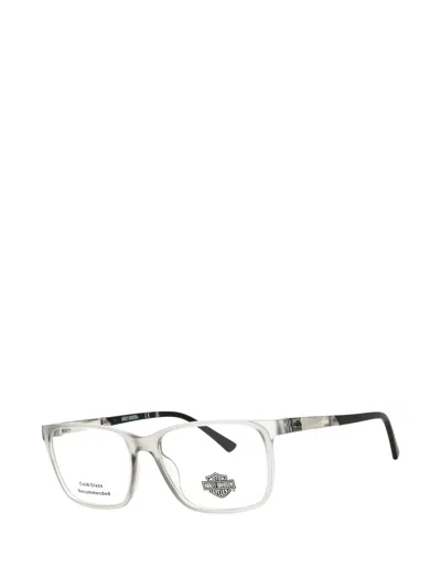 Harley-davidson Rectangle-frame Glasses In Gray