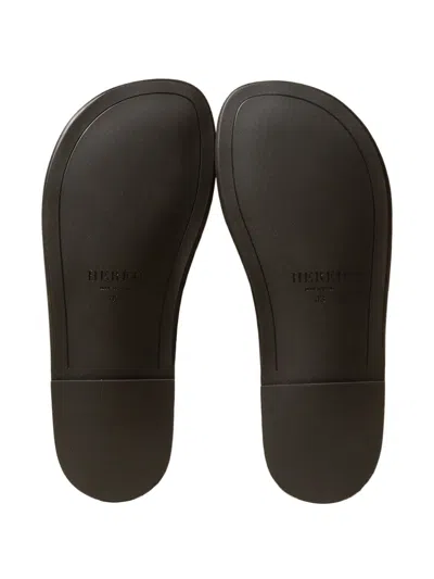 Hereu 인터우븐 스웨이드 뮬 In Brown