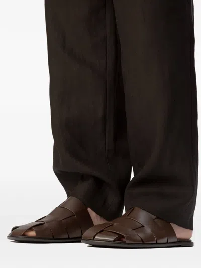 Hereu 인터우븐 스웨이드 뮬 In Brown