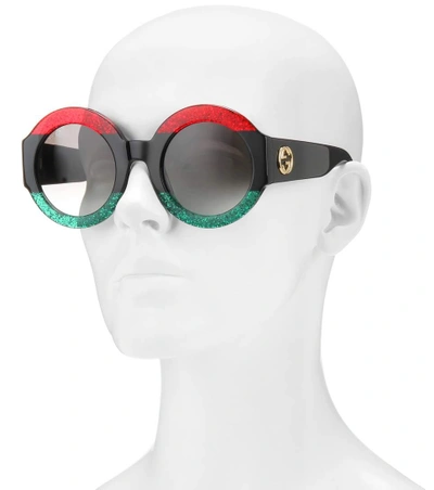 Shop Gucci Round Sunglasses