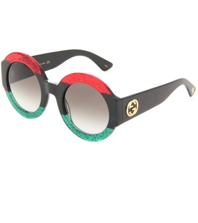 Shop Gucci Round Sunglasses