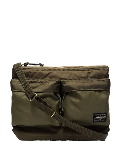 Porter Nylon Force Shoulder Bag In Green