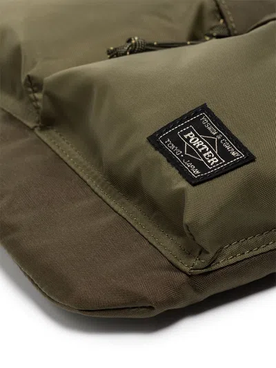 Porter Nylon Force Shoulder Bag In Green