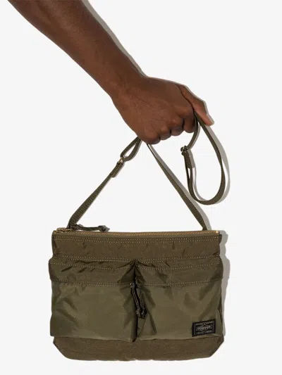 Porter Nylon Force Shoulder Bag In Green