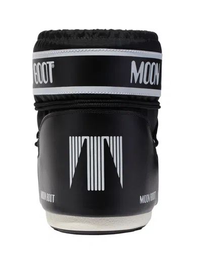 Moon Boot Stivale Icon Low Nero In Nylon In Black