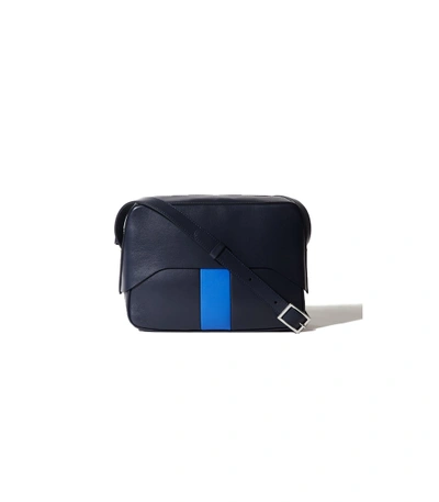 Shop Tibi Navy Blue Multi Ts 'garçon' Bag