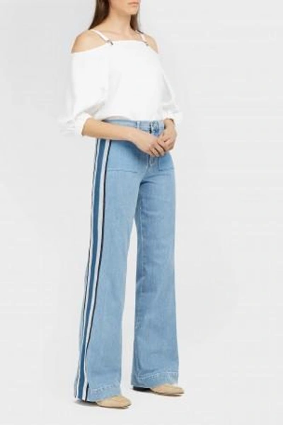 Victoria Victoria Beckham Side Stripe Wide-leg Jeans
