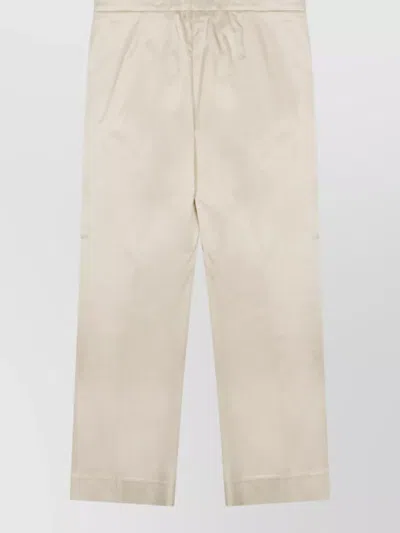 Totême Cropped Straight-leg Tailored Trousers In Neutral