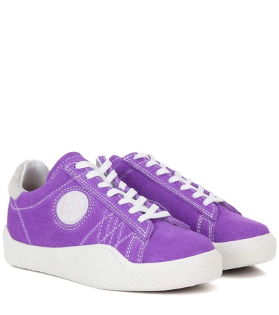 Shop Eytys Wave Suede Sneakers In Eeoe Purple