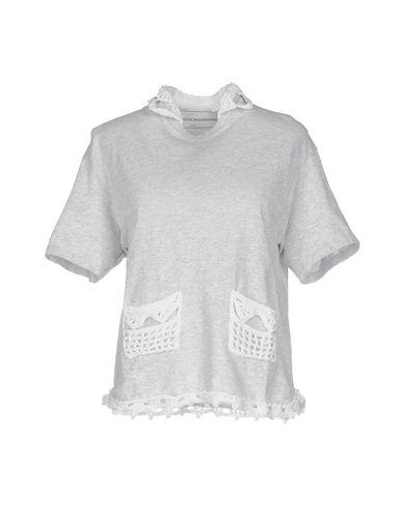 Shop Michaela Buerger Polo Shirts In Grey