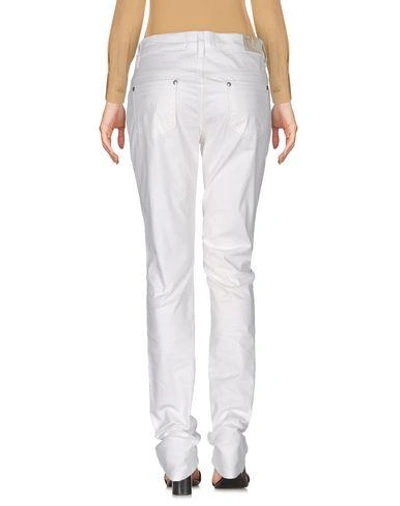 Shop Love Moschino Woman Pants White Size 33 Cotton, Elastane